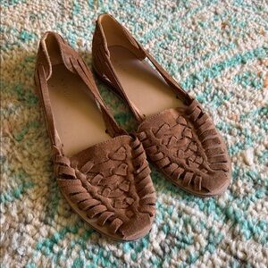 Nisolo Brown Suede huaraches